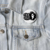 Badge Rond 5 Cm TKO - Pochoir noir (En situation)