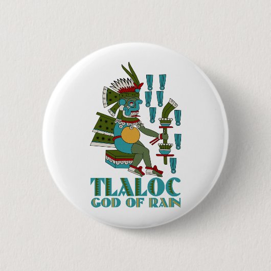 Badge Rond 5 Cm Tlaloc (Devant)
