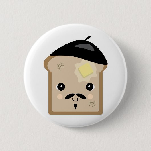 Badge Rond 5 Cm toast (Devant)