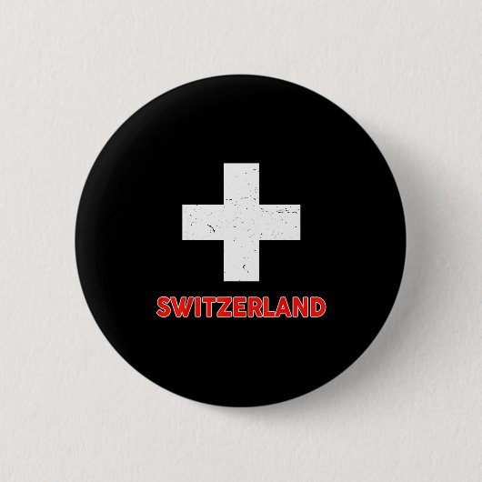 Badge Rond 5 Cm Toddler Swiss-shirt Switzerland Flag Baby Kids Boy (Devant)