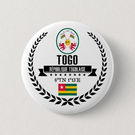 Badge Rond 5 Cm Togo (Devant)