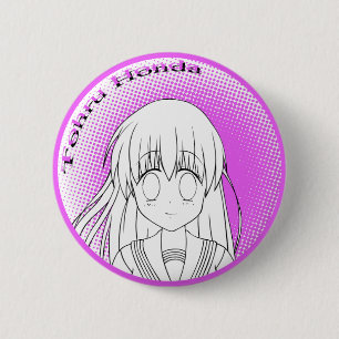 Badge Rond 5 Cm Tohru Honda me colorent bouton