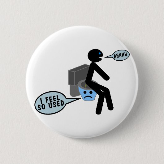 Badge Rond 5 Cm Toilettes usagées (Devant)