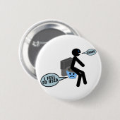 Badge Rond 5 Cm Toilettes usagées (Devant & derrière)