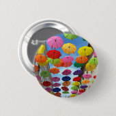 Badge Rond 5 Cm Toit de parapluies (Devant & derrière)