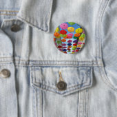 Badge Rond 5 Cm Toit de parapluies (En situation)
