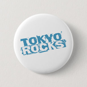 Badge Rond 5 Cm Tokyo bascule le bouton