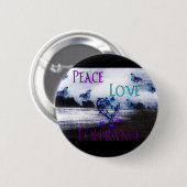 Badge Rond 5 Cm Tolérance d'amour de paix (Devant & derrière)