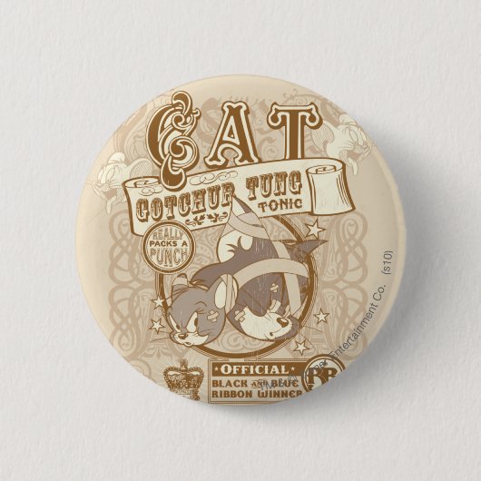 Badge Rond 5 Cm Tom Chat Gotchur Tung Tonique (Devant)