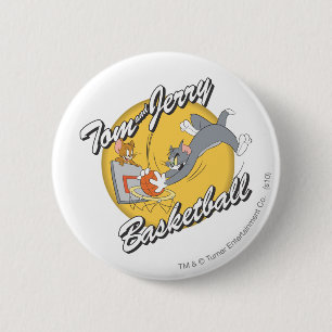 Badge Rond 5 Cm Tom et Jerry Basketball 2
