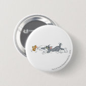 Badge Rond 5 Cm Tom et Jerry Chase (Devant & derrière)