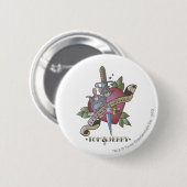 Badge Rond 5 Cm Tom et Jerry Ennemies pour toujours 2 (Devant & derrière)