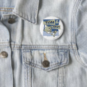 Badge Rond 5 Cm Tom et Jerry Scarridey Mouse (En situation)