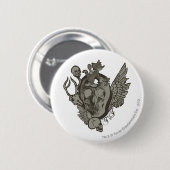 Badge Rond 5 Cm Tom et Jerry Skull (Devant & derrière)