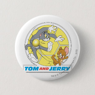 Badge Rond 5 Cm Tom et Jerry Soccer (Football) 8
