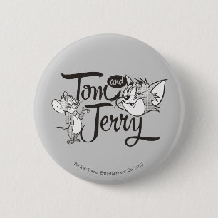 Badge Rond 5 Cm Tom et Jerry Tom et Jerry semblant doux