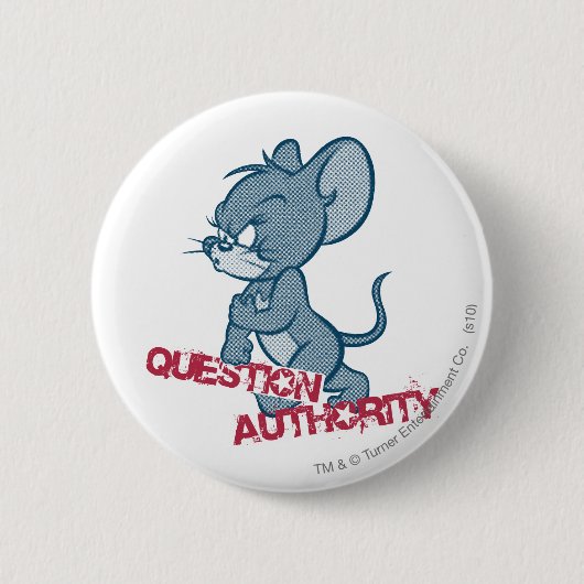 Badge Rond 5 Cm Tom et Jerry Tough Mouse 2 (Devant)