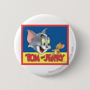 Badge Rond 5 Cm Tom et logo de Jerry ombragé