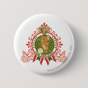 Badge Rond 5 Cm Tom et place 3 de Jerry ?ère