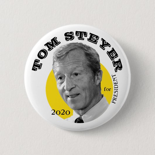 Badge Rond 5 Cm Tom Steyer pour le président (Devant)