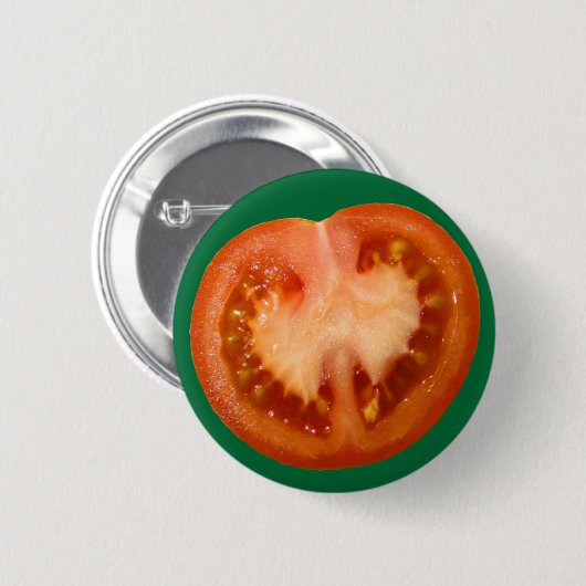 Badge Rond 5 Cm Tomate (Devant & derrière)
