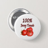 Badge Rond 5 Cm Tomate 100% du Jersey (Devant & derrière)