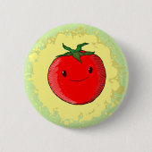 Badge Rond 5 Cm Tomate de carton mignon (Devant)