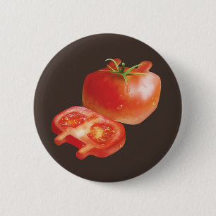 Badge Rond 5 Cm Tomate fraîche