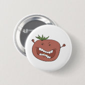 Badge Rond 5 Cm Tomate furieuse (Devant & derrière)
