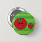 Badge Rond 5 Cm Tomate mignonne (Devant & derrière)