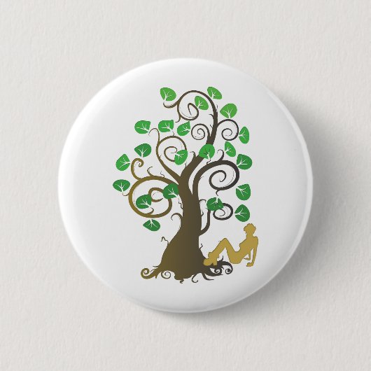Badge Rond 5 Cm Tombé de l'arbre généalogique (Devant)