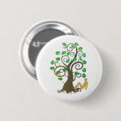 Badge Rond 5 Cm Tombé de l'arbre généalogique (Devant & derrière)
