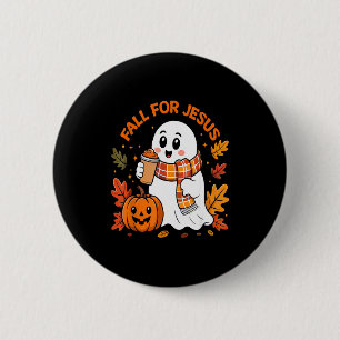 Badge Rond 5 Cm Tombez amoureux de Jésus Christian automne Mignon