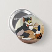 Badge Rond 5 Cm Tome Et Jerry Plunger (Devant & derrière)