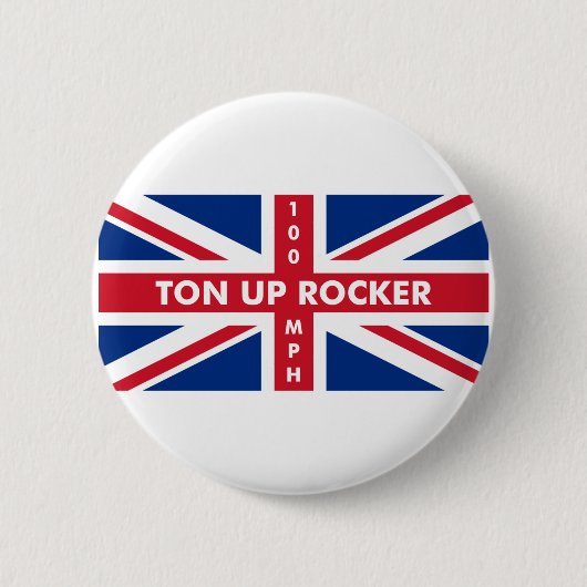 Badge Rond 5 Cm Ton Up Rocker (Devant)