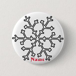 Badge Rond 5 Cm Tonnerre de neige