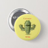 Badge Rond 5 Cm Tonnerre Irate Cactus Thunder_Cove (Devant & derrière)