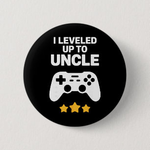 Badge Rond 5 Cm Tonton drôle Art Pour Oncles Hommes De Nouveau Pro