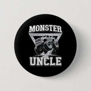 Badge Rond 5 Cm Tonton Monster Truck Fête des Pères Monster Truck