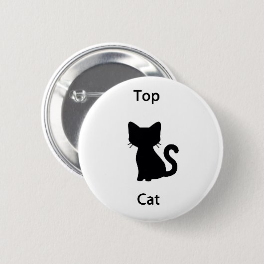 Badge Rond 5 Cm Top Cat (Devant & derrière)
