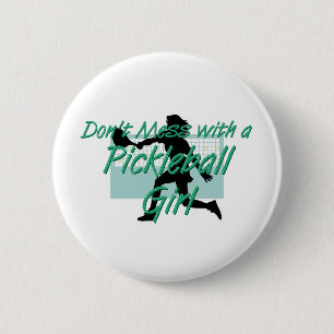 Badge Rond 5 Cm TOP Pickleball Girl DMW boutons
