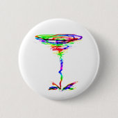 Badge Rond 5 Cm Tornade d'arc-en-ciel (Devant)