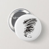 Badge Rond 5 Cm Tornade de tourbillonnement (Devant & derrière)