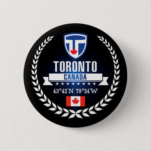 Badge Rond 5 Cm Toronto (Devant)