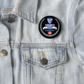 Badge Rond 5 Cm Toronto (En situation)