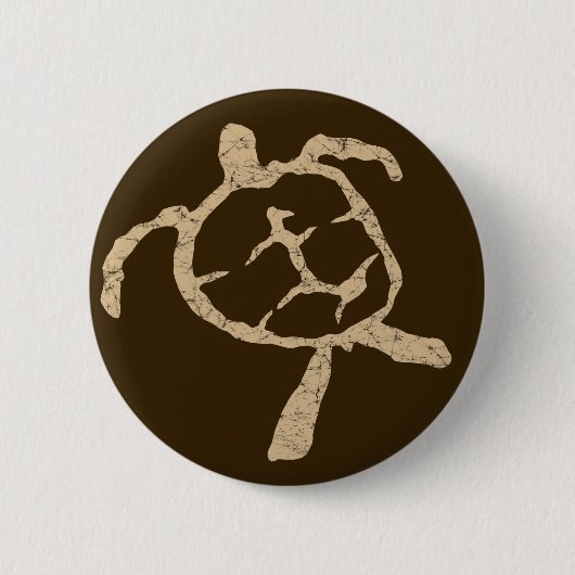 Badge Rond 5 Cm tortue (Devant)