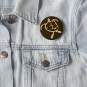 Badge Rond 5 Cm tortue (En situation)