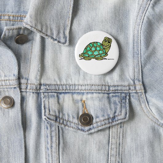 Badge Rond 5 Cm Tortue (En situation)