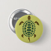 Badge Rond 5 Cm Tortue (Devant & derrière)