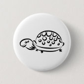 Badge Rond 5 Cm Tortue (Devant)